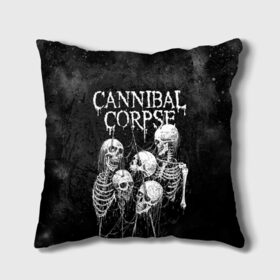 Подушка 3D с принтом Cannibal Corpse , наволочка – 100% полиэстер, наполнитель – холлофайбер (легкий наполнитель, не вызывает аллергию). | состоит из подушки и наволочки. Наволочка на молнии, легко снимается для стирки | canibal corpse | cannibal corpse | death metal | группы | дэт метал | канибал корпс | метал | рок