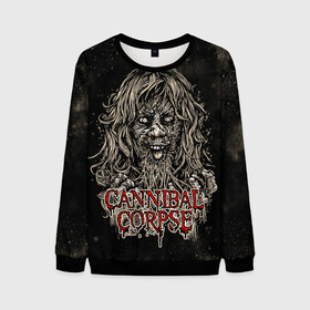 Мужской свитшот 3D с принтом Cannibal Corpse , 100% полиэстер с мягким внутренним слоем | круглый вырез горловины, мягкая резинка на манжетах и поясе, свободная посадка по фигуре | canibal corpse | cannibal corpse | death metal | группы | дэт метал | канибал корпс | метал | рок