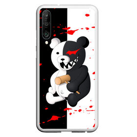 Чехол для Honor P30 с принтом MONOKUMA  МОНОКУМА , Силикон | Область печати: задняя сторона чехла, без боковых панелей | anime | danganronpa | enoshima | junko | monokuma | аниме | джунко | игра | манга | медведь | монокума | робот медведь | эношима