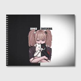 Альбом для рисования с принтом MONOKUMA  JUNKO , 100% бумага
 | матовая бумага, плотность 200 мг. | Тематика изображения на принте: anime | danganronpa | enoshima | junko | monokuma | аниме | джунко | игра | манга | медведь | монокума | робот медведь | эношима