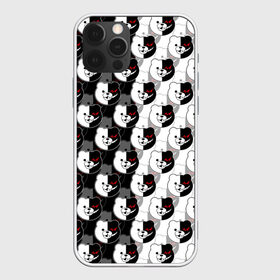 Чехол для iPhone 12 Pro Max с принтом MONOKUMA  МОНОКУМА PATTERN , Силикон |  | anime | danganronpa | enoshima | junko | monokuma | аниме | джунко | игра | манга | медведь | монокума | робот медведь | эношима