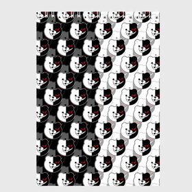 Скетчбук с принтом MONOKUMA  МОНОКУМА PATTERN , 100% бумага
 | 48 листов, плотность листов — 100 г/м2, плотность картонной обложки — 250 г/м2. Листы скреплены сверху удобной пружинной спиралью | anime | danganronpa | enoshima | junko | monokuma | аниме | джунко | игра | манга | медведь | монокума | робот медведь | эношима