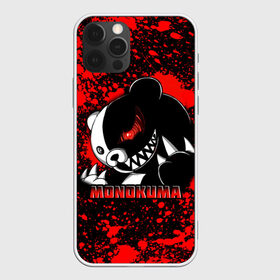 Чехол для iPhone 12 Pro Max с принтом MONOKUMA  МОНОКУМА BLOOD , Силикон |  | Тематика изображения на принте: anime | danganronpa | enoshima | junko | monokuma | аниме | джунко | игра | кровь | манга | медведь | монокума | робот медведь | эношима