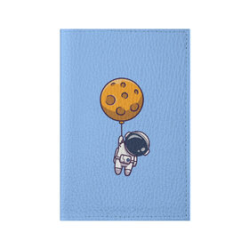Обложка для паспорта матовая кожа с принтом Космонавт с шариком , натуральная матовая кожа | размер 19,3 х 13,7 см; прозрачные пластиковые крепления | Тематика изображения на принте: cosmonaut | граффити | космонавт | космонавт с шариком | космос | милый космонавт | рисунок | шарик планета