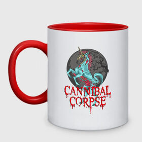 Кружка двухцветная с принтом Cannibal Corpse | Труп Каннибала (Z) , керамика | объем — 330 мл, диаметр — 80 мм. Цветная ручка и кайма сверху, в некоторых цветах — вся внутренняя часть | Тематика изображения на принте: cannibal | cannibal corpse | corpse | death metal | deathgrind | алекс уэбстер | брутальный дэт метал | дэт метал | дэтграйнд | пол мазуркевич | роб барретт | труп каннибала