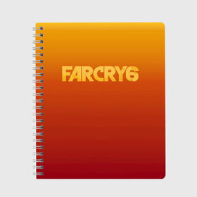 Тетрадь с принтом FarCry6 , 100% бумага | 48 листов, плотность листов — 60 г/м2, плотность картонной обложки — 250 г/м2. Листы скреплены сбоку удобной пружинной спиралью. Уголки страниц и обложки скругленные. Цвет линий — светло-серый
 | crytek | ubisoft | революция | яра