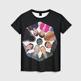 Женская футболка 3D с принтом Академия Зонта , 100% полиэфир ( синтетическое хлопкоподобное полотно) | прямой крой, круглый вырез горловины, длина до линии бедер | umbrella academy | академия амбрелла | клаус харгривз | номер пять | роберт шиэн