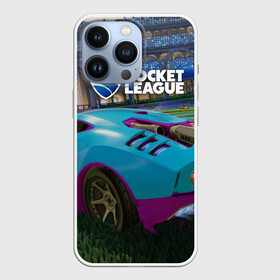 Чехол для iPhone 13 Pro с принтом Rocket League ,  |  | Тематика изображения на принте: cars | game | games | rocket league | гонка | гонки | машина | машины | рокет лига