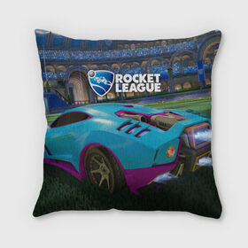 Подушка 3D с принтом Rocket League , наволочка – 100% полиэстер, наполнитель – холлофайбер (легкий наполнитель, не вызывает аллергию). | состоит из подушки и наволочки. Наволочка на молнии, легко снимается для стирки | cars | game | games | rocket league | гонка | гонки | машина | машины | рокет лига