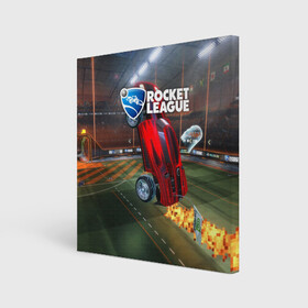 Холст квадратный с принтом Rocket League , 100% ПВХ |  | Тематика изображения на принте: cars | game | games | rocket league | гонка | гонки | машина | машины | рокет лига