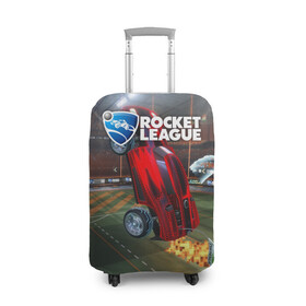 Чехол для чемодана 3D с принтом Rocket League , 86% полиэфир, 14% спандекс | двустороннее нанесение принта, прорези для ручек и колес | cars | game | games | rocket league | гонка | гонки | машина | машины | рокет лига