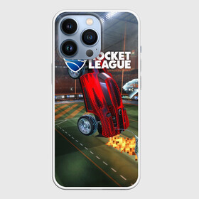 Чехол для iPhone 13 Pro с принтом Rocket League ,  |  | Тематика изображения на принте: cars | game | games | rocket league | гонка | гонки | машина | машины | рокет лига