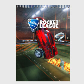 Скетчбук с принтом Rocket League , 100% бумага
 | 48 листов, плотность листов — 100 г/м2, плотность картонной обложки — 250 г/м2. Листы скреплены сверху удобной пружинной спиралью | cars | game | games | rocket league | гонка | гонки | машина | машины | рокет лига