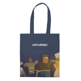 Шоппер 3D с принтом Unturned , 100% полиэстер | Плотность: 200 г/м2; Размер: 34×35 см; Высота лямок: 30 см | survival | unturned | zombie | антюрнд | антюрнед | выживание | игра про зомби | стим