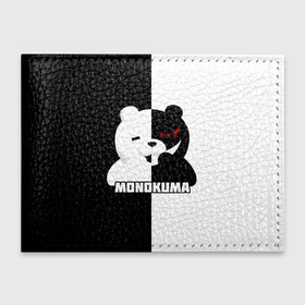 Обложка для студенческого билета с принтом MONOKUMA  МОНОКУМА BEAR , натуральная кожа | Размер: 11*8 см; Печать на всей внешней стороне | anime | danganronpa | enoshima | junko | monokuma | аниме | джунко | игра | манга | медведь | монокума | робот медведь | эношима