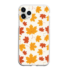 Чехол для iPhone 11 Pro Max матовый с принтом Осень / Autumn , Силикон |  | autumn | indian summer | leaf fall | maple | maple leaf | season | бабье лето | время года | клён | кленовый лист | листопад | осень