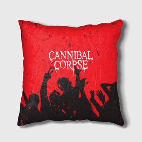 Подушка 3D с принтом Cannibal Corpse | Труп Каннибала (Z) , наволочка – 100% полиэстер, наполнитель – холлофайбер (легкий наполнитель, не вызывает аллергию). | состоит из подушки и наволочки. Наволочка на молнии, легко снимается для стирки | cannibal | cannibal corpse | corpse | death metal | deathgrind | алекс уэбстер | брутальный дэт метал | дэт метал | дэтграйнд | пол мазуркевич | роб барретт | труп каннибала