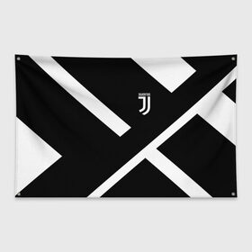 Флаг-баннер с принтом JUVENTUS / ЮВЕНТУС , 100% полиэстер | размер 67 х 109 см, плотность ткани — 95 г/м2; по краям флага есть четыре люверса для крепления | black white | cr7 | fc juventus | football | juve | juventus | ronaldo | sport | бык | роналдо | роналду | спорт | футбол | чёрно белый | ювентус