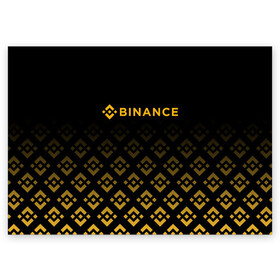 Поздравительная открытка с принтом BINANCE | БИНАНС БИРЖА , 100% бумага | плотность бумаги 280 г/м2, матовая, на обратной стороне линовка и место для марки
 | bitcoin | blockchain | btc | cardano | crypto | ethereum | polkadot | tether | xrp | бинанс | биткоин | блокчейн | валюта | деньги | криптовалюта | майнер | майнинг | цифровая валюта | цифровое золото | эфир