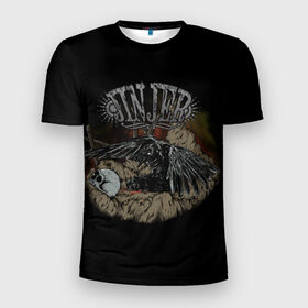 Мужская футболка 3D спортивная с принтом Jinjer metal band , 100% полиэстер с улучшенными характеристиками | приталенный силуэт, круглая горловина, широкие плечи, сужается к линии бедра | jinjer | meialcore | metal | rock | ворон | метал | рок | череп
