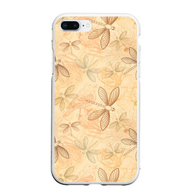 Чехол для iPhone 7Plus/8 Plus матовый с принтом Стрекоза , Силикон | Область печати: задняя сторона чехла, без боковых панелей | Тематика изображения на принте: birds | dragonfly | nature | sunflowers | подсолнухи | птицы | стрекоза