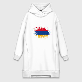 Платье-худи хлопок с принтом Флаг Армении ,  |  | armenia | ussr | армения | армяне | горы | ереван | кавказ | мир | народ | ссср | турист | флаг