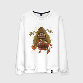 Мужской свитшот хлопок с принтом Авокадо Монстр , 100% хлопок |  | apple | avocado merch | avocado monster | avocado мерч | cute | horror | merchandise | vegan | авокадо зомби | авокадо мерч | адвокадо | веган | гуакамоле | косточка | милота | огромный авокадо | ужас | ужасы | фрукты | хоррор