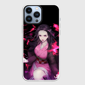 Чехол для iPhone 13 Pro Max с принтом Незуко магия ,  |  | demon slayer | giuy tomioka | kimetsu no yaiba | nezuko | shinobu | slayer | tanjiro | zenitsu | гию томиока | зенитсу | зенитцу | иноске хашибира | клинок рассекающий демонов | незуко | танджиро | шинобу кочо