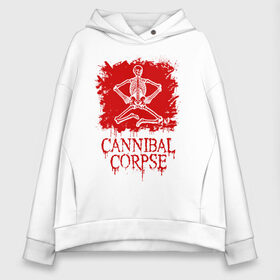 Женское худи Oversize хлопок с принтом Cannibal Corpse | Труп Каннибала (Z) , френч-терри — 70% хлопок, 30% полиэстер. Мягкий теплый начес внутри —100% хлопок | боковые карманы, эластичные манжеты и нижняя кромка, капюшон на магнитной кнопке | Тематика изображения на принте: blood | cannibal | cannibal corpse | corpse | death metal | deathgrind | алекс уэбстер | брутальный дэт метал | дэт метал | дэтграйнд | кровь | пол мазуркевич | роб барретт | скелет | труп каннибала