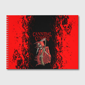 Альбом для рисования с принтом Cannibal Corpse | Труп Каннибала (Z) , 100% бумага
 | матовая бумага, плотность 200 мг. | Тематика изображения на принте: cannibal | cannibal corpse | corpse | death metal | deathgrind | алекс уэбстер | брутальный дэт метал | дэт метал | дэтграйнд | пол мазуркевич | роб барретт | труп каннибала