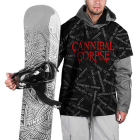 Накидка на куртку 3D с принтом Cannibal Corpse | Songs (Z) , 100% полиэстер |  | Тематика изображения на принте: cannibal | cannibal corpse | corpse | death metal | deathgrind | алекс уэбстер | брутальный дэт метал | дэт метал | дэтграйнд | пол мазуркевич | роб барретт | труп каннибала