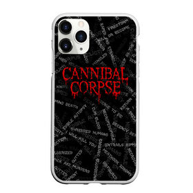 Чехол для iPhone 11 Pro Max матовый с принтом Cannibal Corpse | Songs (Z) , Силикон |  | cannibal | cannibal corpse | corpse | death metal | deathgrind | алекс уэбстер | брутальный дэт метал | дэт метал | дэтграйнд | пол мазуркевич | роб барретт | труп каннибала