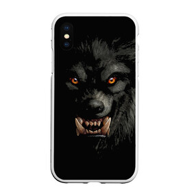 Чехол для iPhone XS Max матовый с принтом Оборотень | Werewolf , Силикон | Область печати: задняя сторона чехла, без боковых панелей | Тематика изображения на принте: werewolf | волк | зверь | зло | мистика | монстр | оборотень | полнолуние | ужасы