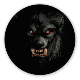 Коврик для мышки круглый с принтом Оборотень | Werewolf , резина и полиэстер | круглая форма, изображение наносится на всю лицевую часть | Тематика изображения на принте: werewolf | волк | зверь | зло | мистика | монстр | оборотень | полнолуние | ужасы