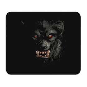 Коврик для мышки прямоугольный с принтом Оборотень | Werewolf , натуральный каучук | размер 230 х 185 мм; запечатка лицевой стороны | Тематика изображения на принте: werewolf | волк | зверь | зло | мистика | монстр | оборотень | полнолуние | ужасы