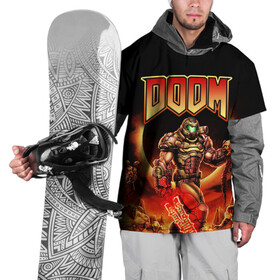 Накидка на куртку 3D с принтом DOOM Eternal , 100% полиэстер |  | Тематика изображения на принте: doom | doom eternal | part two | the ancient gods | дум | игры | монстры