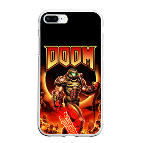 Чехол для iPhone 7Plus/8 Plus матовый с принтом DOOM Eternal , Силикон | Область печати: задняя сторона чехла, без боковых панелей | doom | doom eternal | part two | the ancient gods | дум | игры | монстры