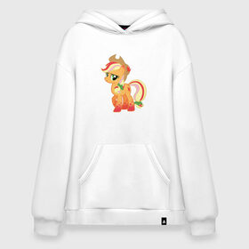 Худи SuperOversize хлопок с принтом My Little Pony - AppleJack , 70% хлопок, 30% полиэстер, мягкий начес внутри | карман-кенгуру, эластичная резинка на манжетах и по нижней кромке, двухслойный капюшон
 | applejack | friendship | mylittlepony | twilight sparkle | waifu | вайфу | дружба это магия | кони | моя маленькая пони | мультфильм | пони | эплджек