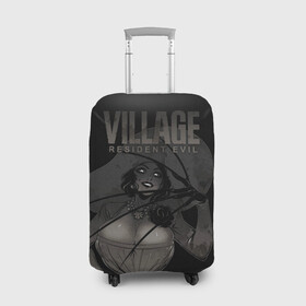 Чехол для чемодана 3D с принтом VILLAGE resident evil , 86% полиэфир, 14% спандекс | двустороннее нанесение принта, прорези для ручек и колес | ahegao | lady | vampire | village | waifu | аниме | аниме девушка | большая вампирша | вайфу | вампирша из resident evil | вампирша из резидента | леди | тян