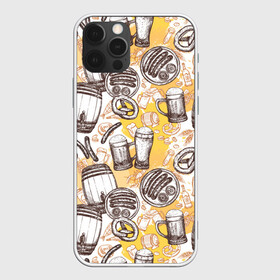 Чехол для iPhone 12 Pro Max с принтом Пиво / Beer , Силикон |  | barrel | beer | dark | foam | keg | light | mug | non alcoholic | oktoberfest | sausages | unfiltered | velvet | бархатное | бокал | бочка | кега | кружка | нефильтрованное | октоберфест | пенное | светлое | сосиски | темно