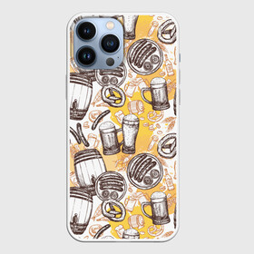 Чехол для iPhone 13 Pro Max с принтом Пиво   Beer ,  |  | barrel | beer | dark | foam | keg | light | mug | non alcoholic | oktoberfest | sausages | unfiltered | velvet | бархатное | бокал | бочка | кега | кружка | нефильтрованное | октоберфест | пенное | светлое | сосиски | темно