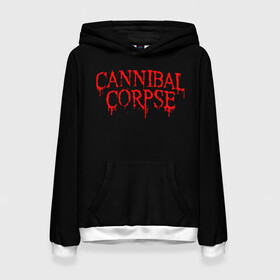 Женская толстовка 3D с принтом Cannibal Corpse , 100% полиэстер  | двухслойный капюшон со шнурком для регулировки, мягкие манжеты на рукавах и по низу толстовки, спереди карман-кенгуру с мягким внутренним слоем. | at | back | birth | bleeding | bloodthirst | butchered | cannibal | corpse | eaten | evisceration | gallery | gore | kill | kreaton | life | mutilated | obsessed | of | slayer | sodom | spawn | suicide | the | to | tomb | unimagined | vile | 