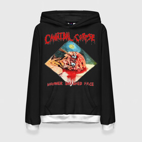 Женская толстовка 3D с принтом Cannibal Corpse , 100% полиэстер  | двухслойный капюшон со шнурком для регулировки, мягкие манжеты на рукавах и по низу толстовки, спереди карман-кенгуру с мягким внутренним слоем. | at | back | bleeding | bloodthirst | butchered | cannibal | corpse | eaten | evisceration | gallery | gore | kill | kreaton | life | mutilated | obsessed | of | slayer | sodom | spawn | suicide | the | to | tomb | unimagined | vile | vi