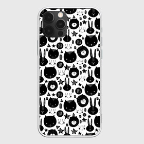 Чехол для iPhone 12 Pro Max с принтом Мультяшки , Силикон |  | bear | cartoon | childrens | hare | kind | owl | starfish | toon | детская | заяц | медведь | морская звезда | мультфильм | мультяшки | сова