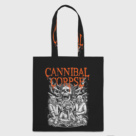 Шоппер 3D с принтом Cannibal Corpse , 100% полиэстер | Плотность: 200 г/м2; Размер: 34×35 см; Высота лямок: 30 см | at | back | birth | bleeding | bloodthirst | butchered | cannibal | corpse | eaten | evisceration | gallery | kill | kreaton | life | mutilated | obsessed | of | slayer | sodom | spawn | suicide | the | to | tomb | unimagined | vile | v