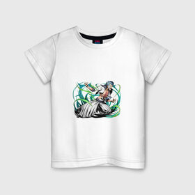 Детская футболка хлопок с принтом Блич , 100% хлопок | круглый вырез горловины, полуприлегающий силуэт, длина до линии бедер | anime | bleach | hero | manga | блич | герой