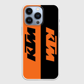 Чехол для iPhone 13 Pro с принтом KTM | КТМ (Z) ,  |  | Тематика изображения на принте: enduro | ktm | moto | moto sport | motocycle | sportmotorcycle | ктм | мото | мото спорт | мотоспорт | спорт мото