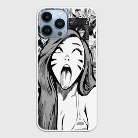 Чехол для iPhone 13 Pro Max с принтом Belle Delphine Ahegao ,  |  | Тематика изображения на принте: ahegao | anime | belle delphine | аниме | ахегао | ахэгао | бель дельфин | девушка | лицо | сенпай | язык