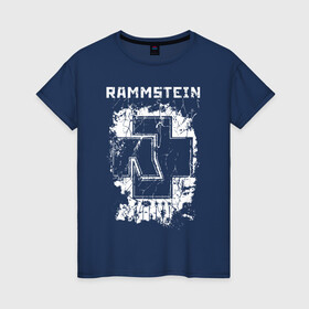 Женская футболка хлопок с принтом RAMMSTEIN , 100% хлопок | прямой крой, круглый вырез горловины, длина до линии бедер, слегка спущенное плечо | du hast | mein herz brennt | music. | ohne dich | rammstein | rock | till lindemann | музыка | рамштайн | рок | тилль линдеманн
