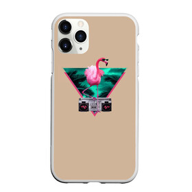 Чехол для iPhone 11 Pro матовый с принтом Фламинго , Силикон |  | африка | крылья | мода | прикольные | природа | птица | розовый | фламинго | цвет | яркие